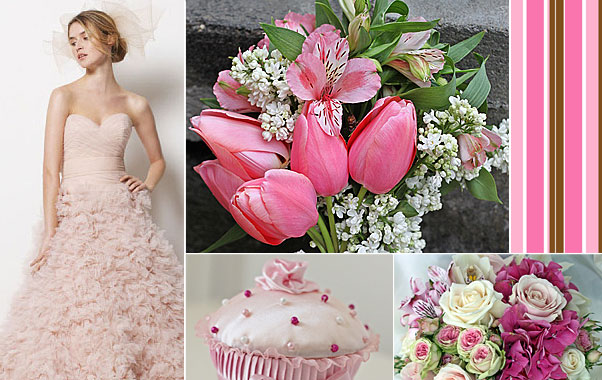 Decaoratiuni de culoare roz in cadrul nuntii mult visate